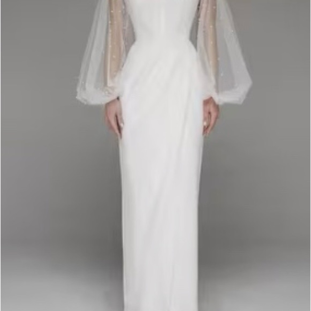 Chic White Long Sleeve Dress